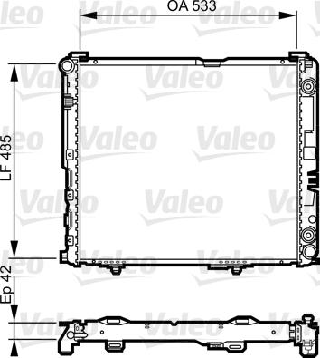 Valeo 732591 - Radiator, engine cooling autospares.lv