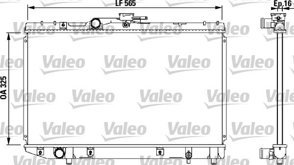 Valeo 732543 - Radiator, engine cooling autospares.lv