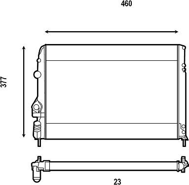 Valeo 732559 - Radiator, engine cooling autospares.lv