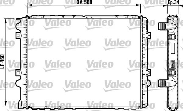 Valeo 732569 - Radiator, engine cooling autospares.lv