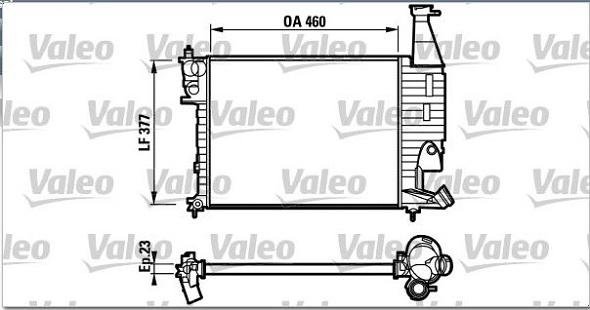 Valeo 732564 - Radiator, engine cooling autospares.lv