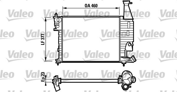 Valeo 732564 - Radiator, engine cooling autospares.lv