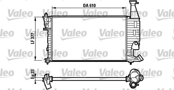 Valeo 732563 - Radiator, engine cooling autospares.lv