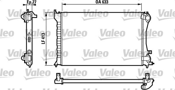 Valeo 732567 - Radiator, engine cooling autospares.lv