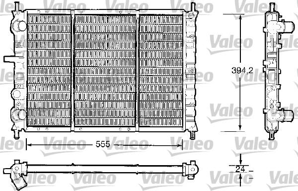 Valeo 732504 - Radiator, engine cooling autospares.lv