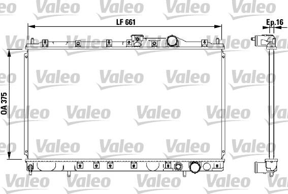 Valeo 732539 - Radiator, engine cooling autospares.lv