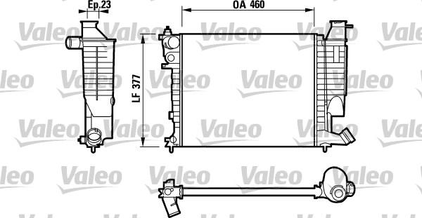 Valeo 732534 - Radiator, engine cooling autospares.lv