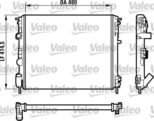 Valeo 732523 - Radiator, engine cooling autospares.lv