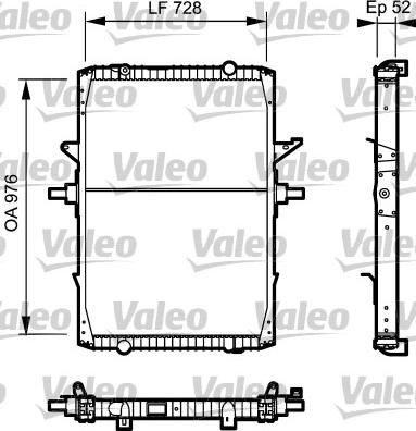 Valeo 732572 - Radiator, engine cooling autospares.lv