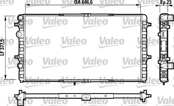 Valeo 732698 - Radiator, engine cooling autospares.lv