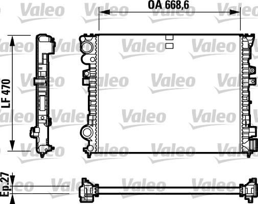 Valeo 732692 - Radiator, engine cooling autospares.lv