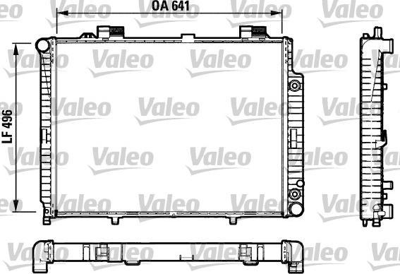 Valeo 732601 - Radiator, engine cooling autospares.lv