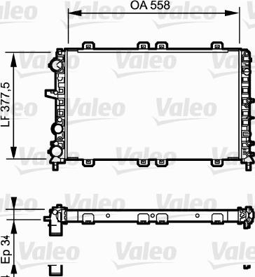 Valeo 732685 - Radiator, engine cooling autospares.lv