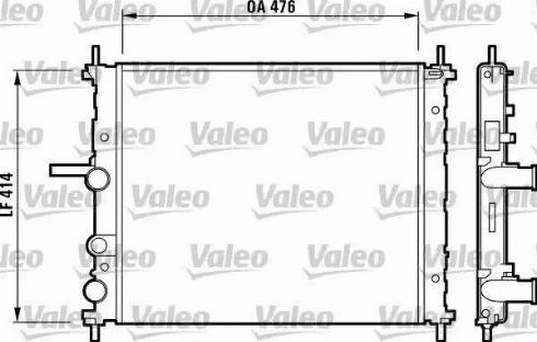 Valeo 732688 - Radiator, engine cooling autospares.lv