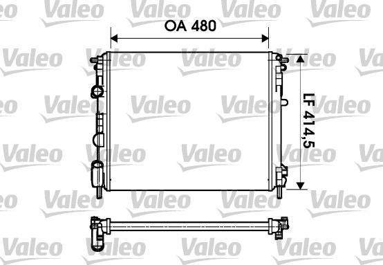 Valeo 732621 - Radiator, engine cooling autospares.lv