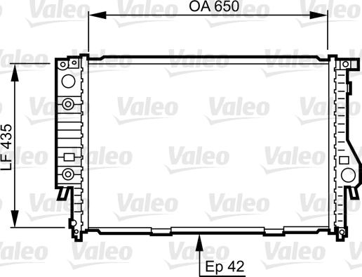 Valeo 732099 - Radiator, engine cooling autospares.lv