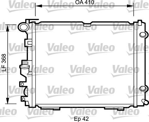 Valeo 732094 - Radiator, engine cooling autospares.lv