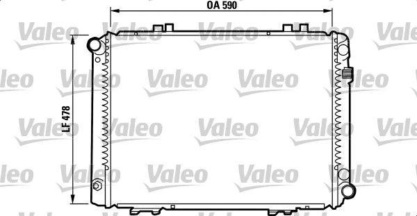 Valeo 732090 - Radiator, engine cooling autospares.lv