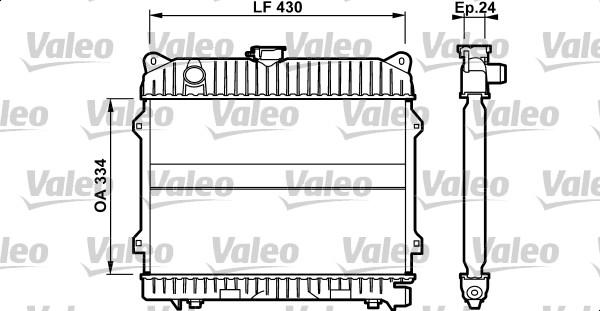 Valeo 732097 - Radiator, engine cooling autospares.lv