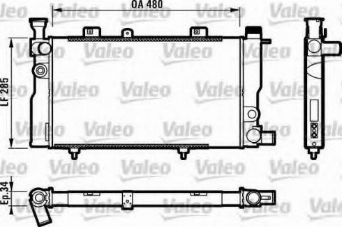 Valeo 732062 - Radiator, engine cooling autospares.lv