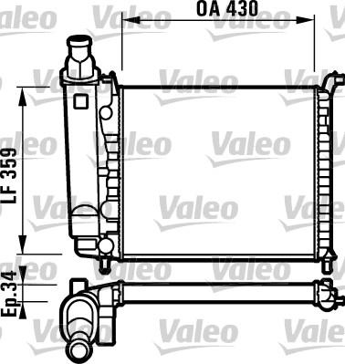 Valeo 732004 - Radiator, engine cooling autospares.lv