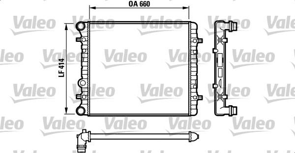 Valeo 732175 - Radiator, engine cooling autospares.lv