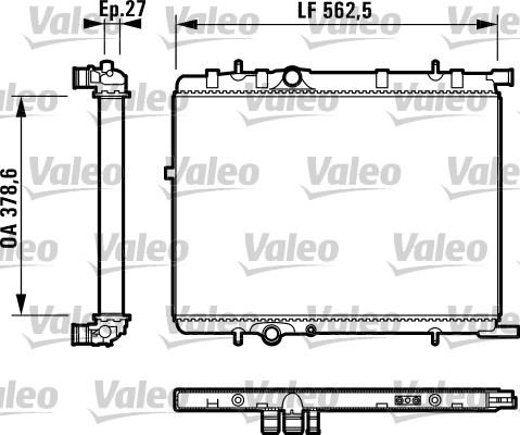 Valeo 732895 - Radiator, engine cooling autospares.lv