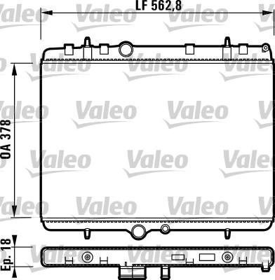 Valeo 732896 - Radiator, engine cooling autospares.lv