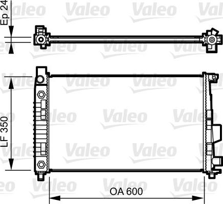 Valeo 732897 - Radiator, engine cooling autospares.lv