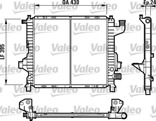 Valeo 732819 - Radiator, engine cooling autospares.lv