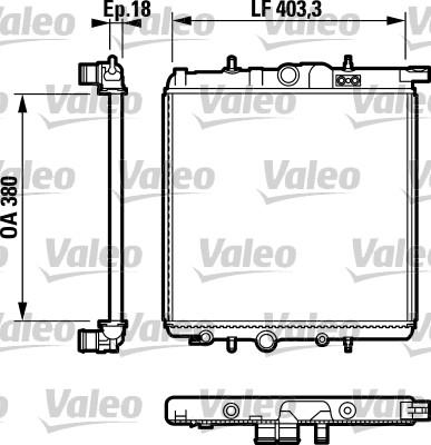 Valeo 732810 - Radiator, engine cooling autospares.lv