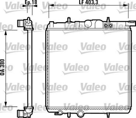 Valeo 732885 - Radiator, engine cooling autospares.lv