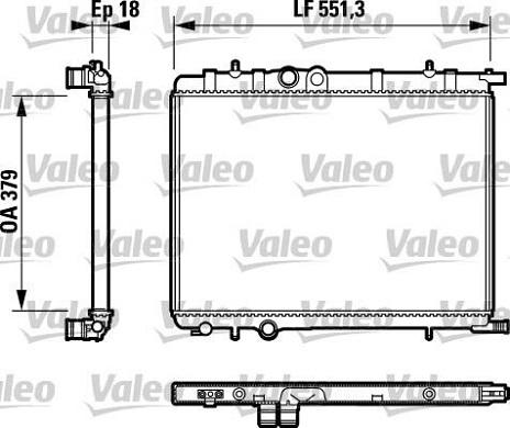 Valeo 732887 - Radiator, engine cooling autospares.lv