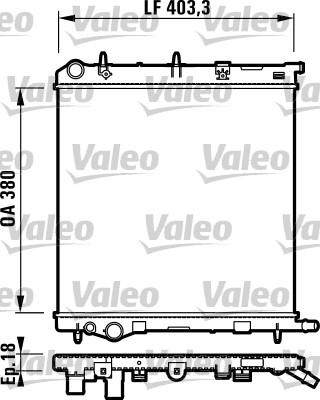 Valeo 732831 - Radiator, engine cooling autospares.lv