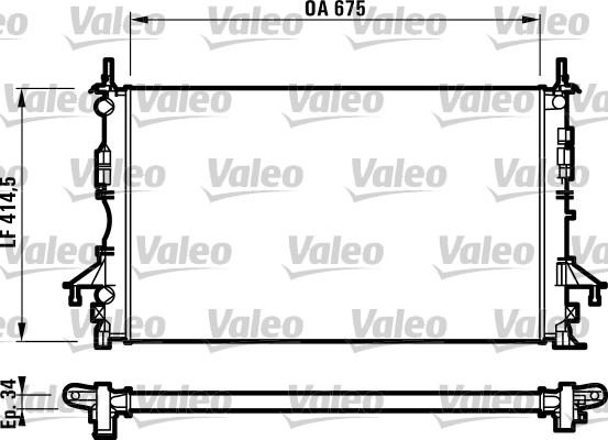 Valeo 732828 - Radiator, engine cooling autospares.lv