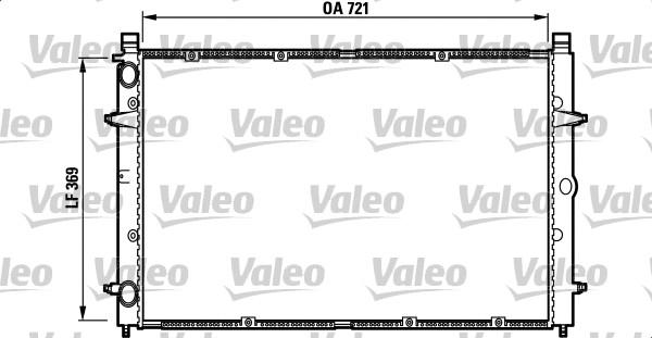 Valeo 732397 - Radiator, engine cooling autospares.lv