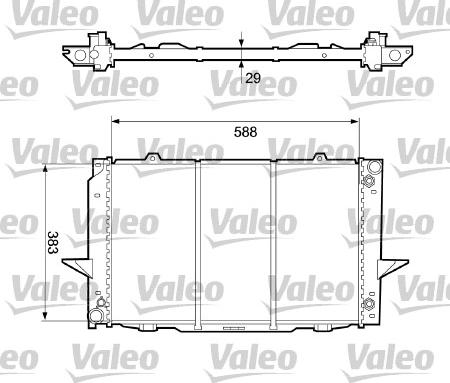 Valeo 732365 - Radiator, engine cooling autospares.lv