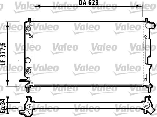 Valeo 732360 - Radiator, engine cooling autospares.lv