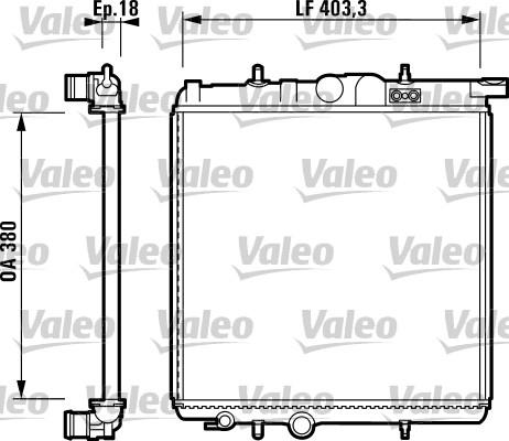 Valeo 732885 - Radiator, engine cooling autospares.lv