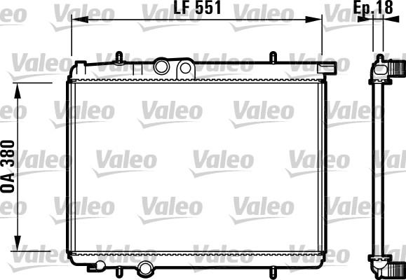 Valeo 732306 - Radiator, engine cooling autospares.lv