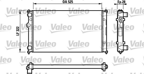 Valeo 732317 - Radiator, engine cooling autospares.lv