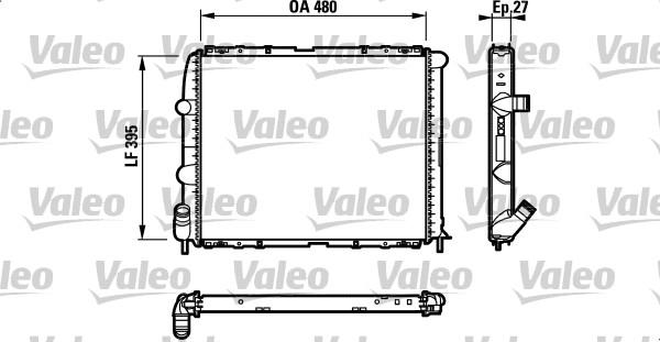 Valeo 732388 - Radiator, engine cooling autospares.lv