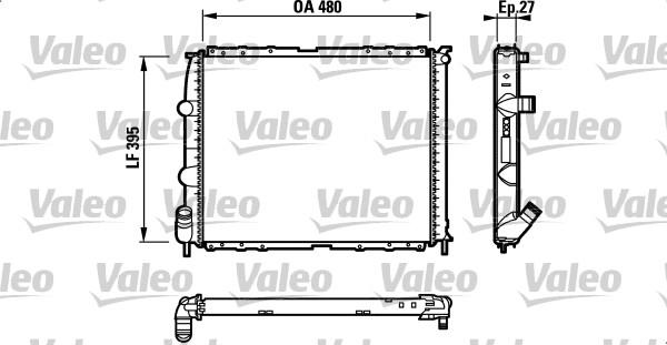 Valeo 732387 - Radiator, engine cooling autospares.lv