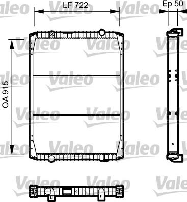 Valeo 732331 - Radiator, engine cooling autospares.lv