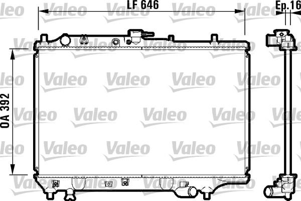 Valeo 732325 - Radiator, engine cooling autospares.lv