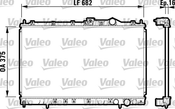 Valeo 732327 - Radiator, engine cooling autospares.lv