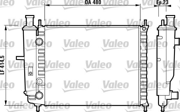 Valeo 732218 - Radiator, engine cooling autospares.lv