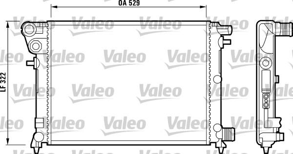 Valeo 732799 - Radiator, engine cooling autospares.lv