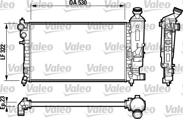 Valeo 732794 - Radiator, engine cooling autospares.lv