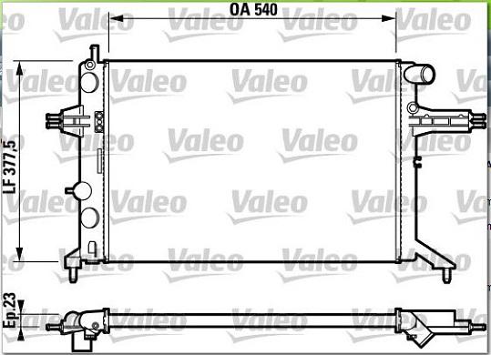 Valeo 732795 - Radiator, engine cooling autospares.lv